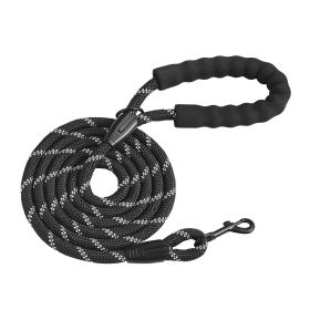 VEVOR Rope Dog Leash, 6ft Heavy Duty Dog Leash with Comfortable Padded Handle, Strong Nylon Thick Leash with Reflective Threads