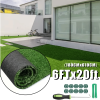 6FT*20FT Artificial Turf, Mat with Drainage Holes. Fake Grass with Rubber Backing, Ideal for Indoor/Outdoor Pet Areas, Garden, Lawn