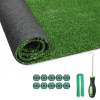 6FT*20FT Artificial Turf, Mat with Drainage Holes. Fake Grass with Rubber Backing, Ideal for Indoor/Outdoor Pet Areas, Garden, Lawn