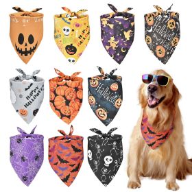 Halloween Dog Bandanas Triangle