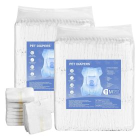 VEVOR Disposable Dog Diapers, Super Absorbent Female Dog Diapers, 360° Leak-Proof Female Doggy Pet Diaper with Wetness Indicator for Heat Period, Trai (style: Female Dog Diapers, size: Medium (144 Count))