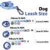 Waterproof UV embossed printing style traction rope set Traction Rope, 4.92 FT  Non-Toxic  Adjustable Length Easy-to-Clean PVC Daily Dog Walking Rainy