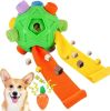 Dog Snuffle Ball-Interactive Puzzle Dog Toys Encourage Natural Foraging Skills Slow Feeder for Training and Stress Relief, Cloth Strip Hiding Food Che